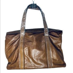 Gorgeous Travel Bag/ Gym Bag***Brown Leather**NWT $1695